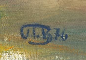 JOHN IVAR BERG, olja på duk. Sign och dat -76.