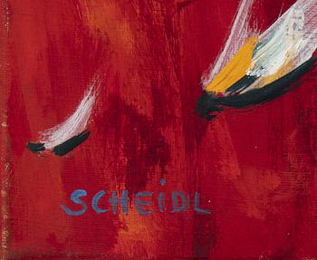Roman Scheidl, oil on canvas, signed.