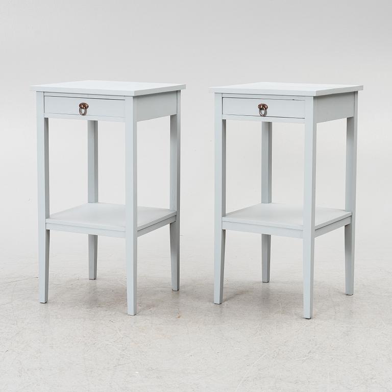 A pair of nightstands, 20th century.