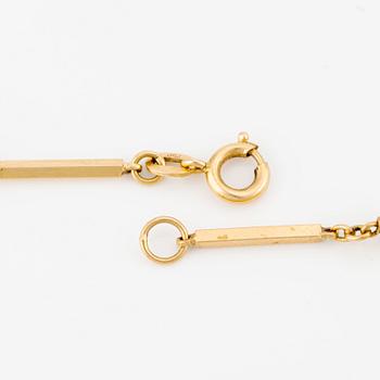 Collier, 18K guld och pärlor.