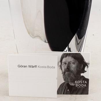 Göran Wärff, vas signerad Kosta Boda glas.