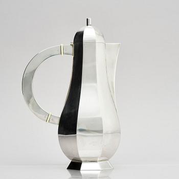 Wiwen Nilsson, a sterling silver coffee pot, Lund, Sweden 1972.