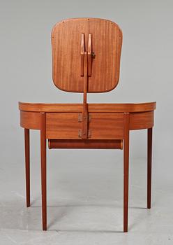 TOALETTBORD, "Birgitta" samt PALL, Carl Malmsten, Bodafors, 1962.