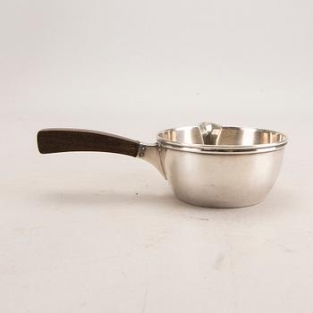 A Danish 20th century sivler butter pan mark of I Holm Copenhagen 1915 total weight 130 gr.