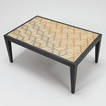 A 'Diagonal Box' coffee table, signed.