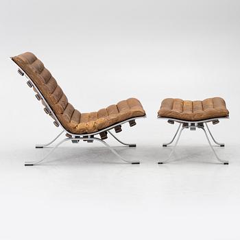 Arne Norell, an 'Ari' armchair with ottoman, Norell Möbel AB.