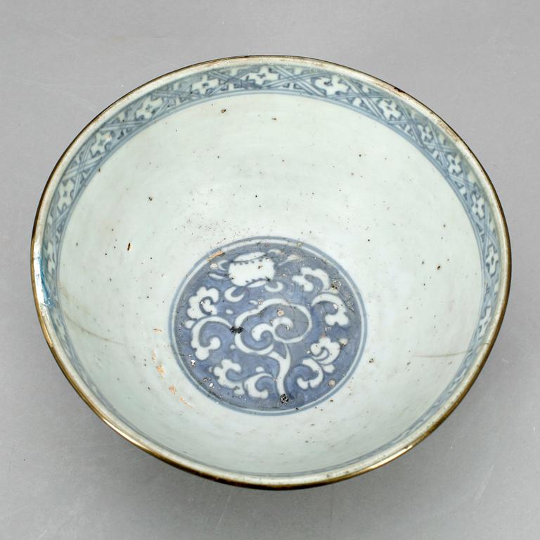 SKÅL, porslin, Kina, Mingdynastin 1368-1643.