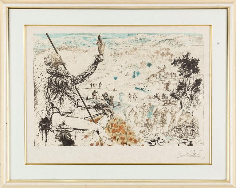 SALVADOR DALí, litografi, signerad och numrerad 39/300.