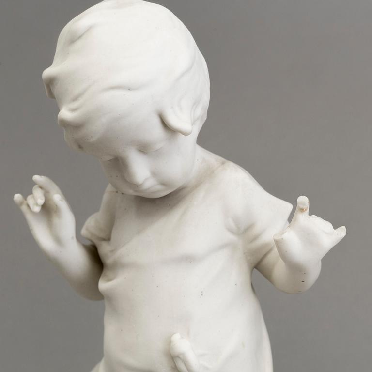 FIVE PARIAN FIGURES, Gustafsberg, ca 1900.