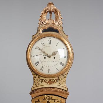 A Swedish Rococo longcase clock by Mickael Åmarck, late 18th century.