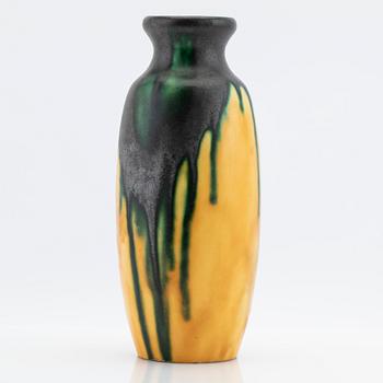 Louis August Dage, vase, ceramics, late Art Nouveau, France, 1920s.