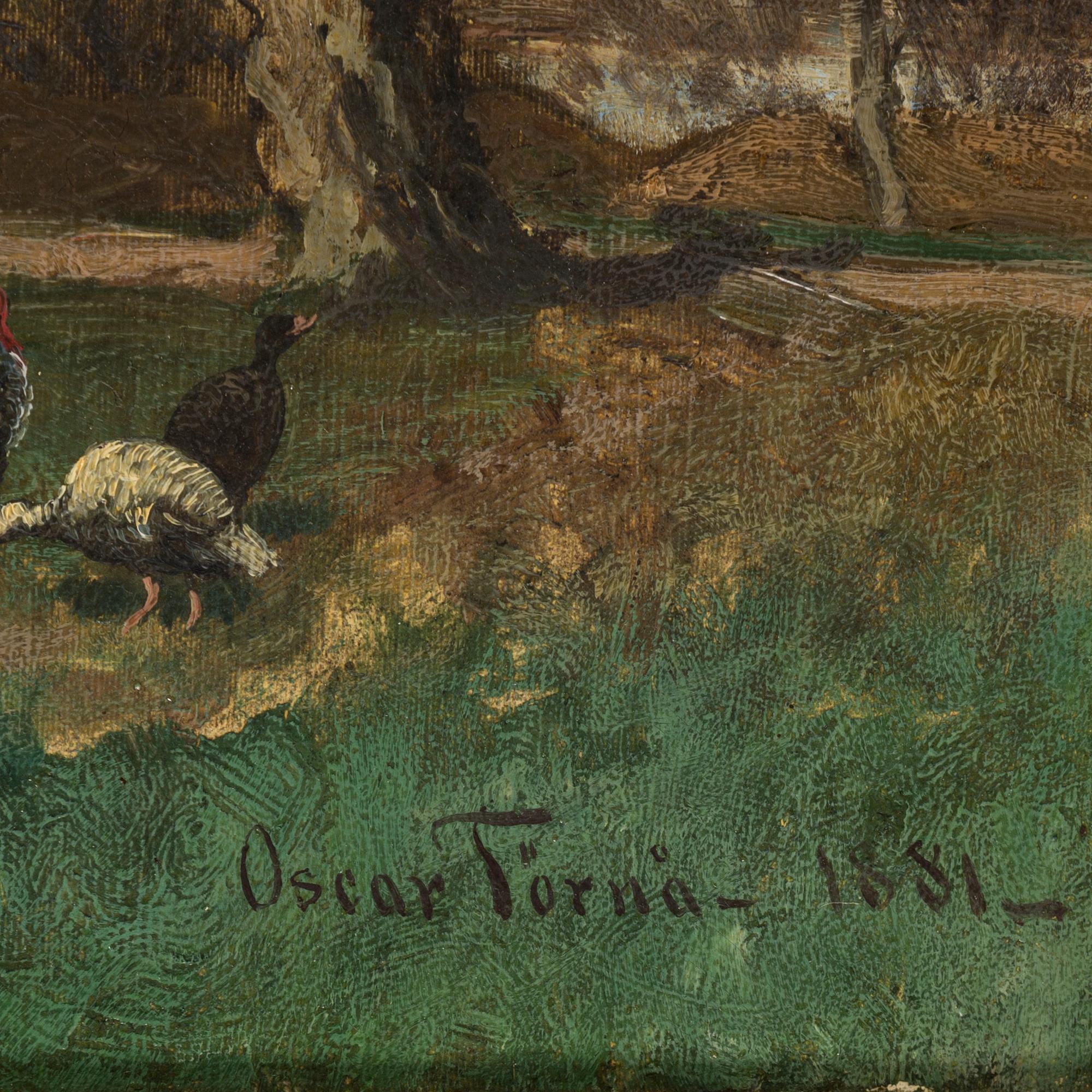 OSCAR TÖRNÅ, Olja på duk, signerad och daterad 1881.