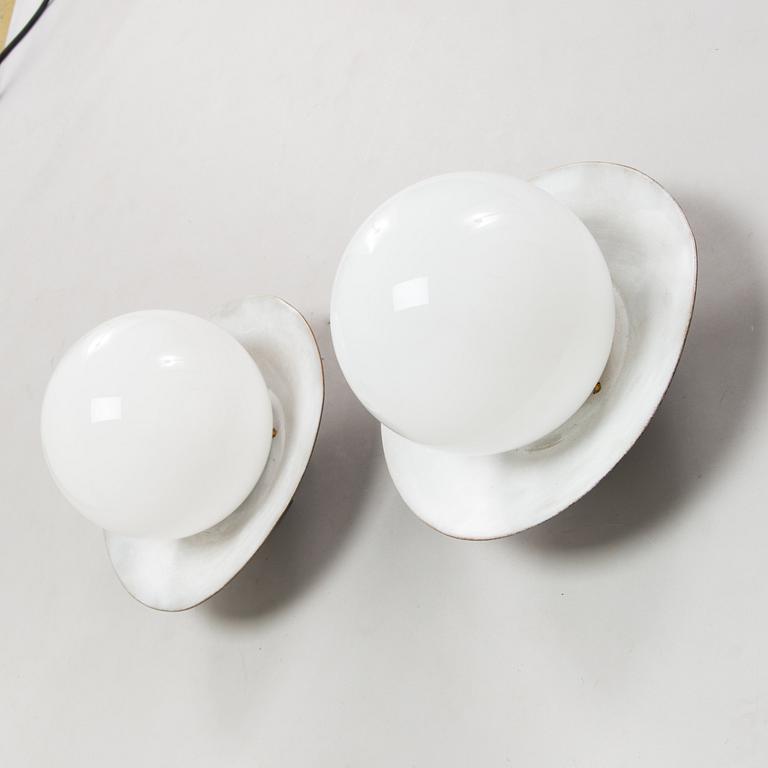 Paavo Tynell, vägg/taklampor, ett par, utebelysning, Idman 1900-talets mitt.