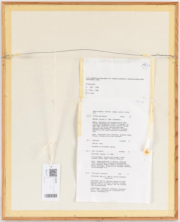 DORINA MOCAN, akryl, signerad.