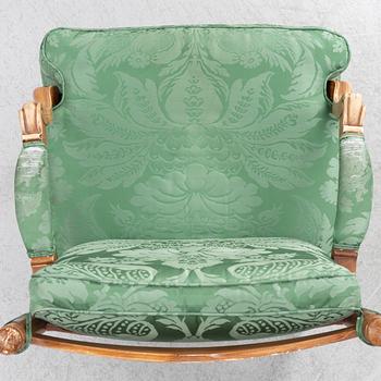 A pair of Gripsholm model armchair, second half of the 20th century.