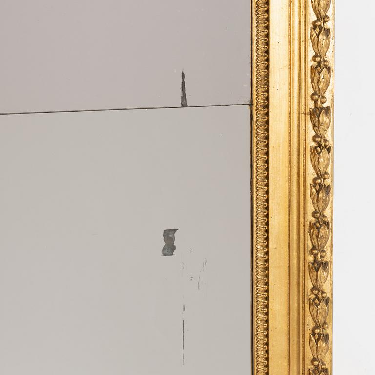 A Swedish Empire mirror attributed to J. Frisk (mirror manufacturer in Stockholm 1805-24).