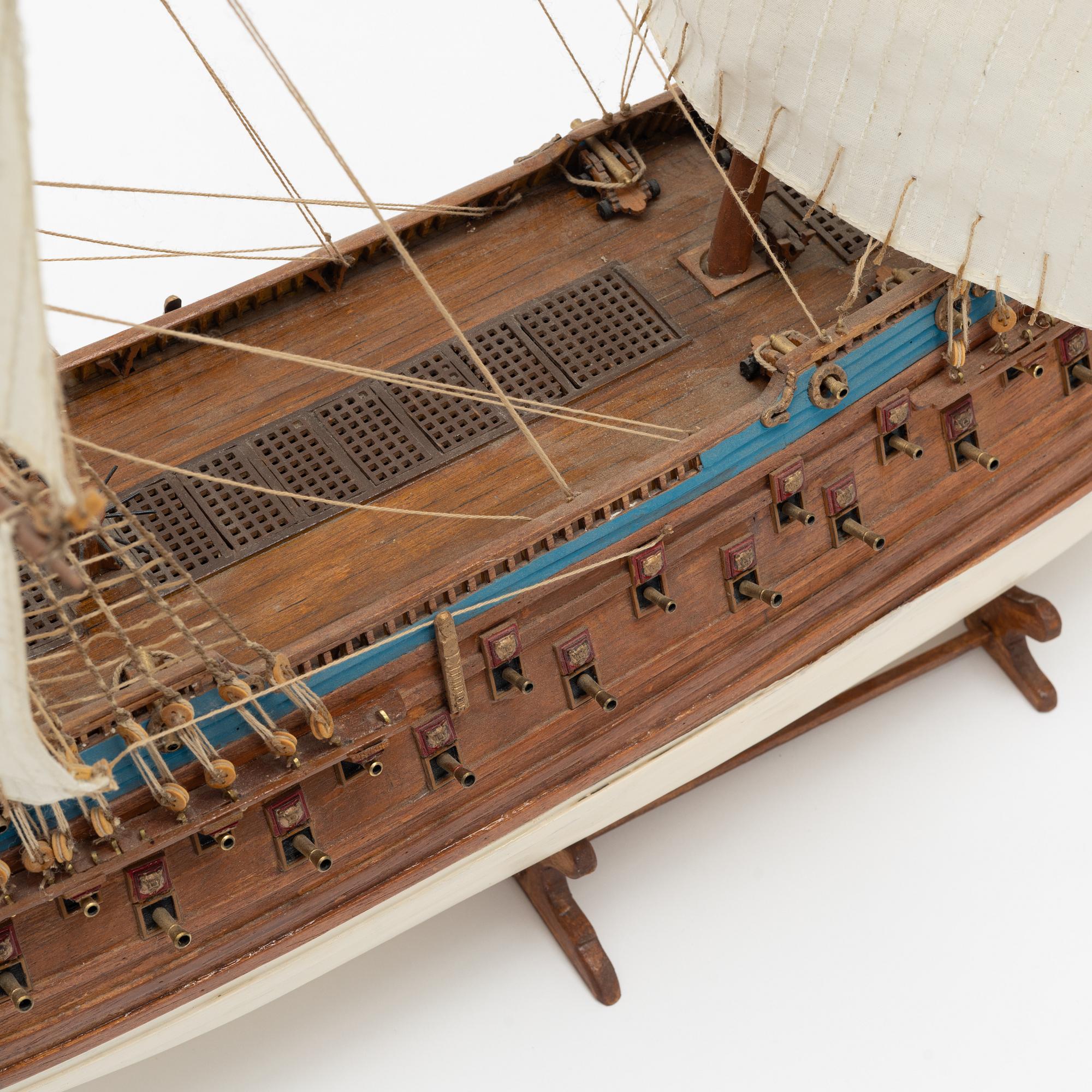 Model ship, the Royal Ship Vasa, around the year 2000.