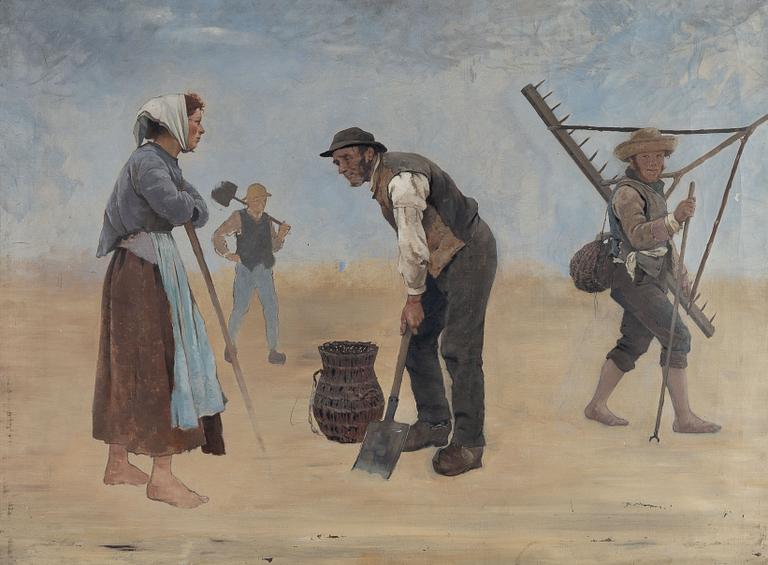 August Hagborg, Mussel plockare.