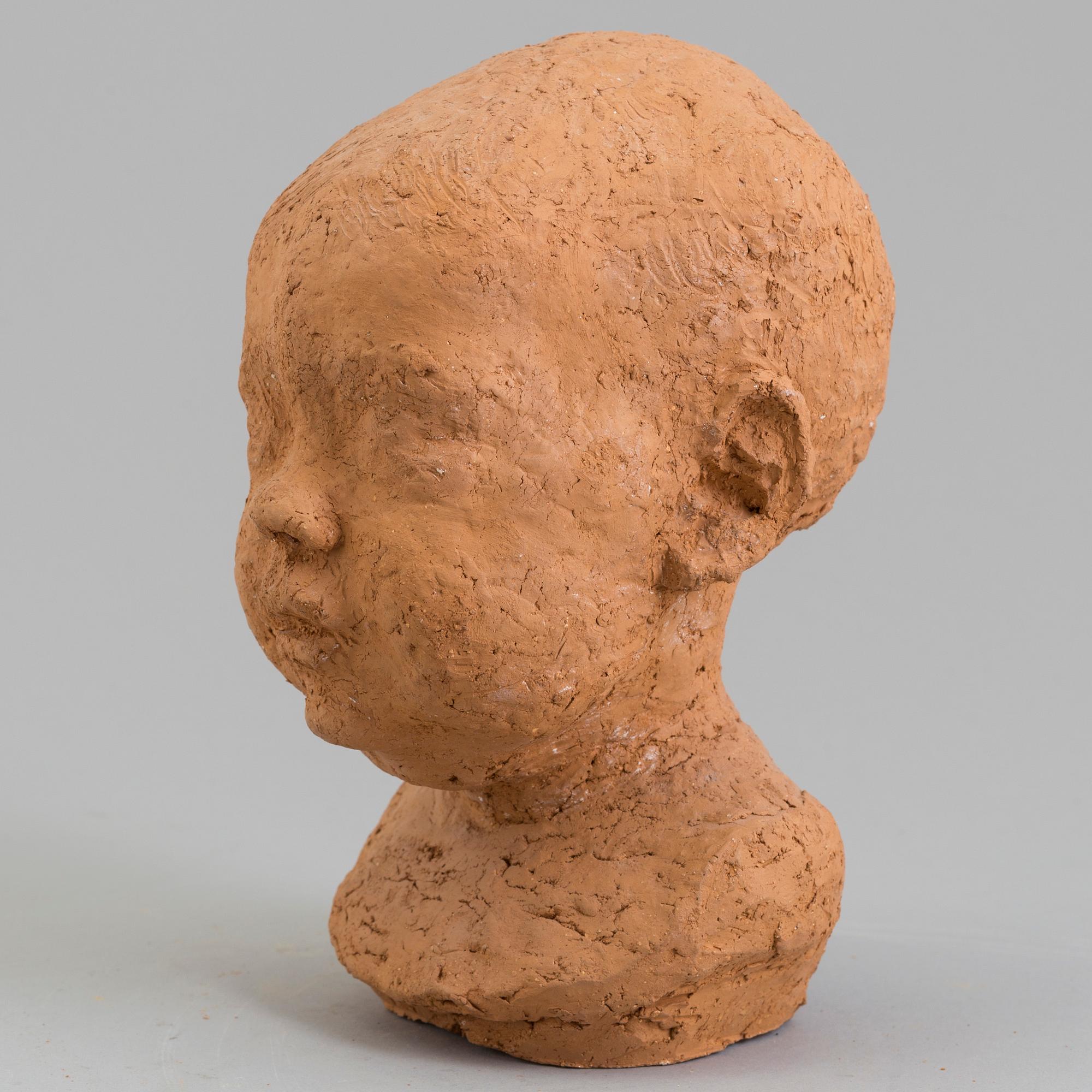 ASMUND ARLE, Skulptur, terracotta, signerad Asmund Arle och daterad 1974.