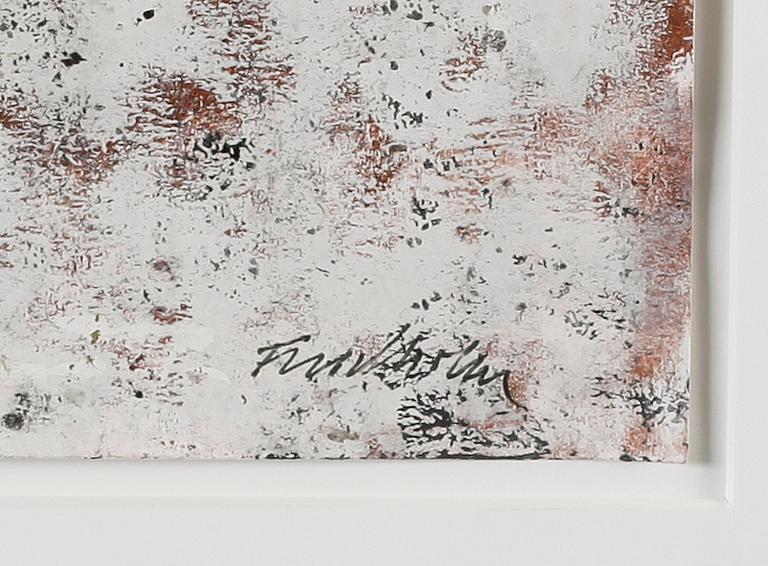 BERTIL FREDHOLM, gouache, signerad.