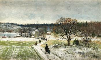 282. Olof Hermelin, "Påväg till kyrkan".