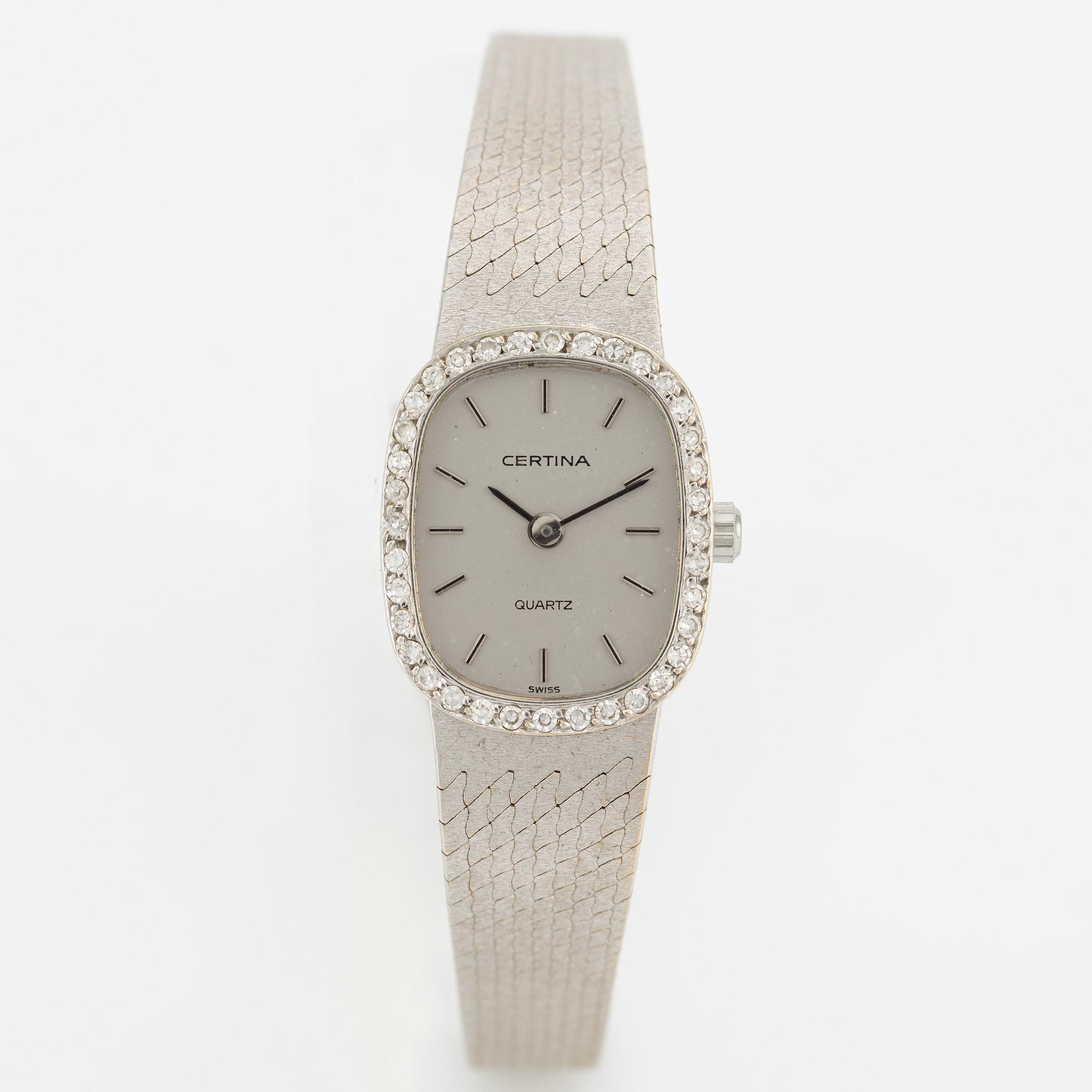 Certina, 18K vitguld, 16 mm.