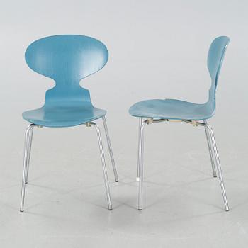 Eight "Ant" chairs, designed by Arne Jacobsen, by Fritz Hansen 1970.