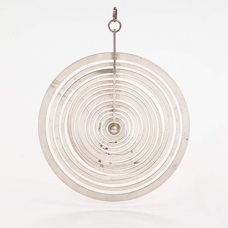 Tapio Wirkkala, "Silver moon", a silver pendant. Westerback, Helsinki 1972.