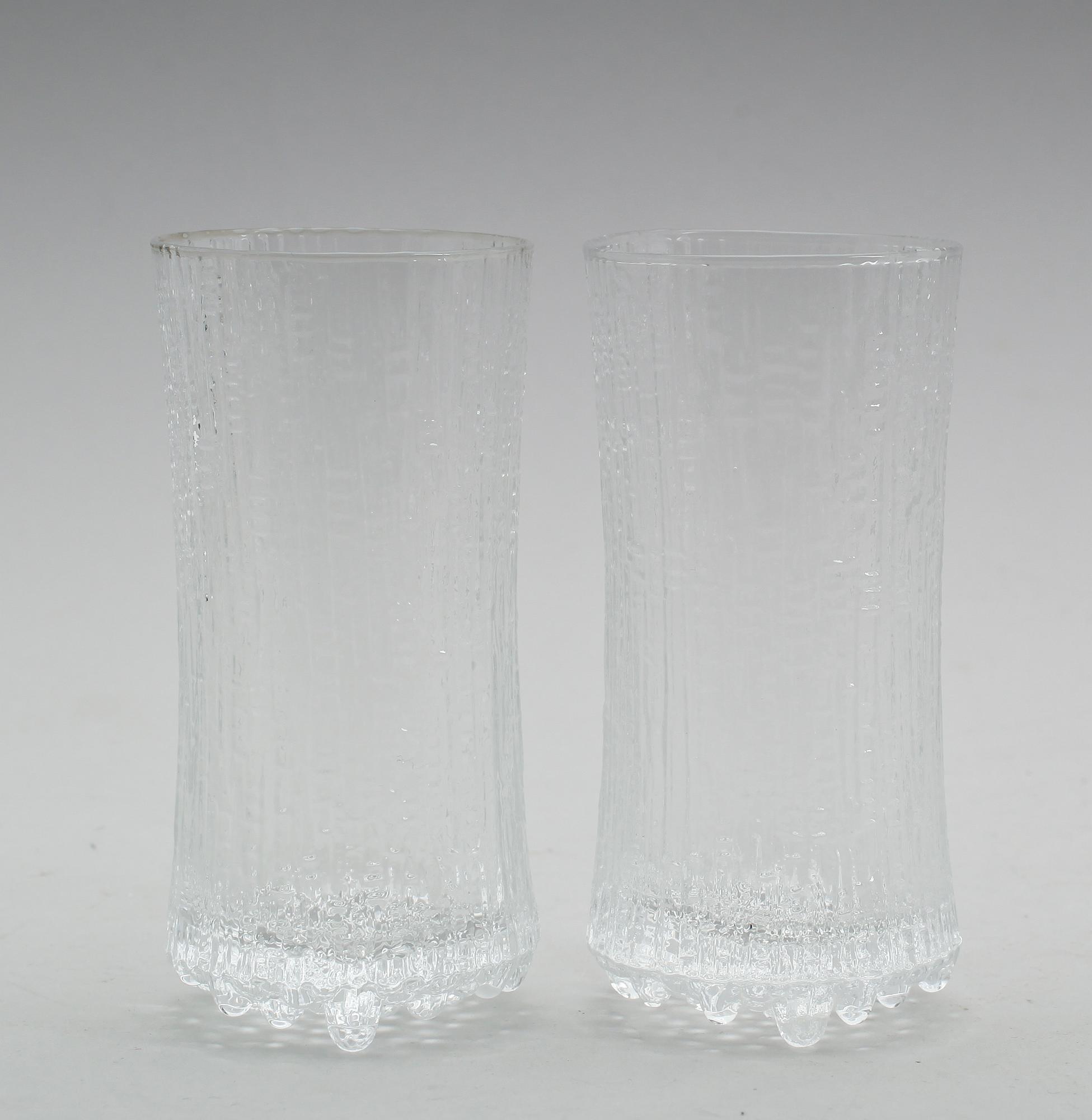 SELTERGLAS, 12 st, "Ultima Thule", Tapio Wirkkala, Iittala.