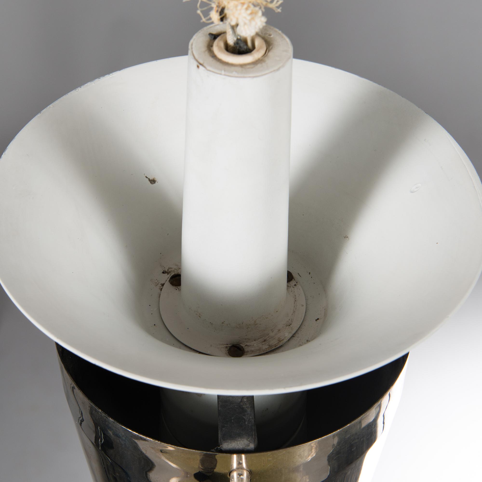 POUL HENNINGSEN, taklampa "PH-Kotte / PH Artichoke", för Louis Poulsen, Danmark tidigt 1960-tal.