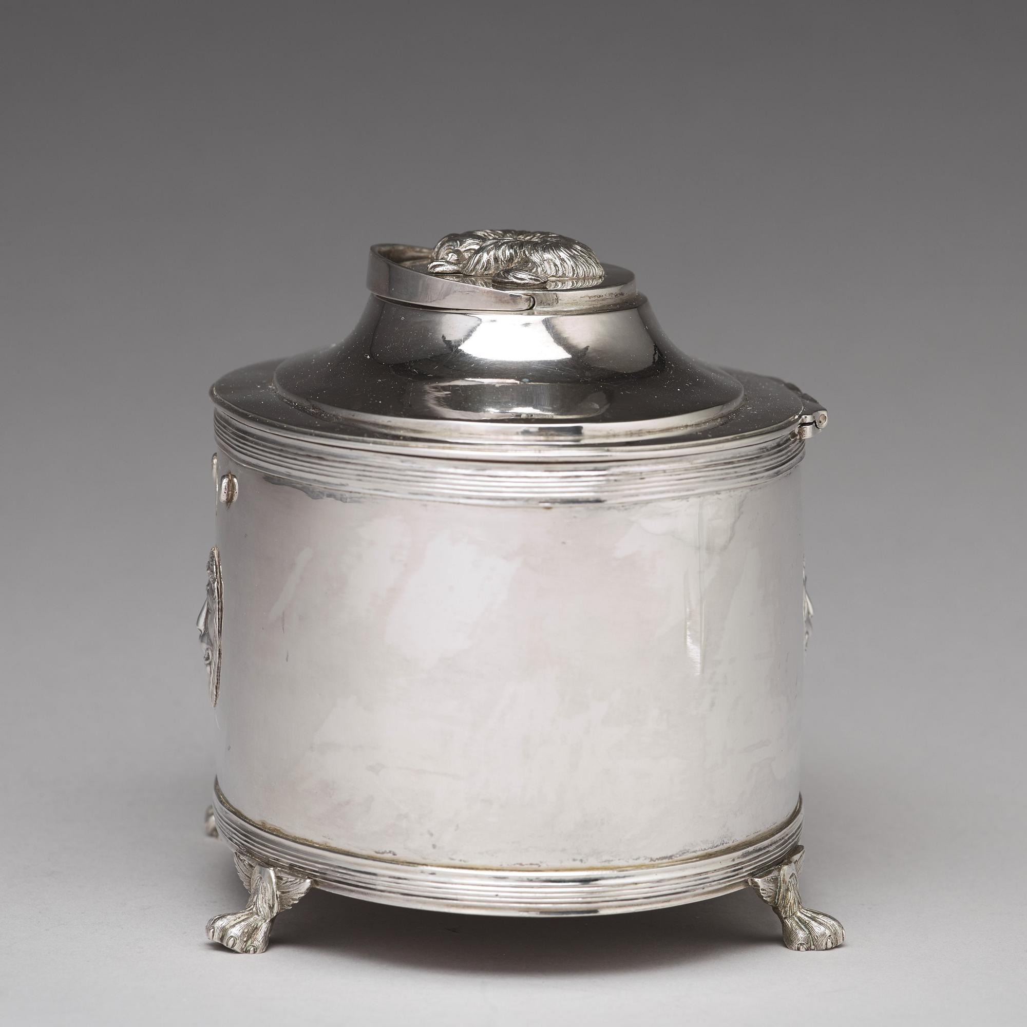 Johan Fredrik Masman, sockerskrin, silver, Stockholm 1814.