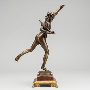 ALEXANDRE FALGUIÈRE, bronze, sculpture, signed.