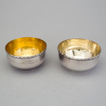 CHRISTIAN HEISE, Möinichen, Köpenhamn 1918, Skålar, 12 st, silver.