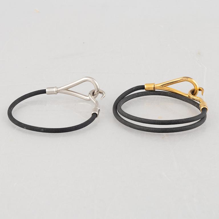 Hermès, armband, 2 st, "Jumbo".
