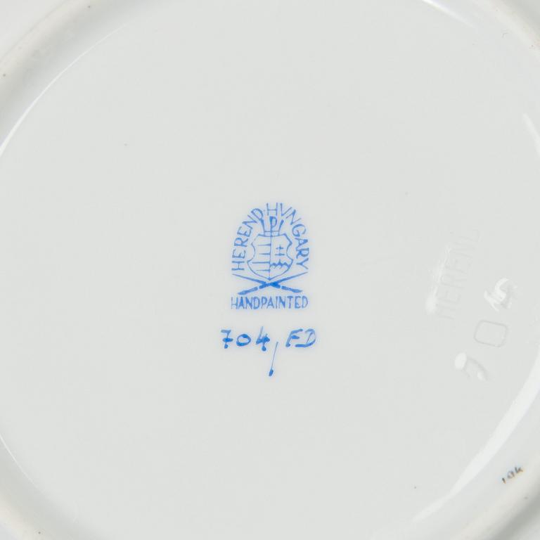 Herend, matservis, 100 delar, porslin, "Indian Basket" Ungern.