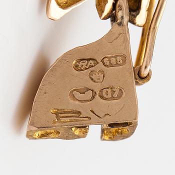 Björn Weckström, "Rolling waves", a 14K gold bracelet. Lapponia 1967.