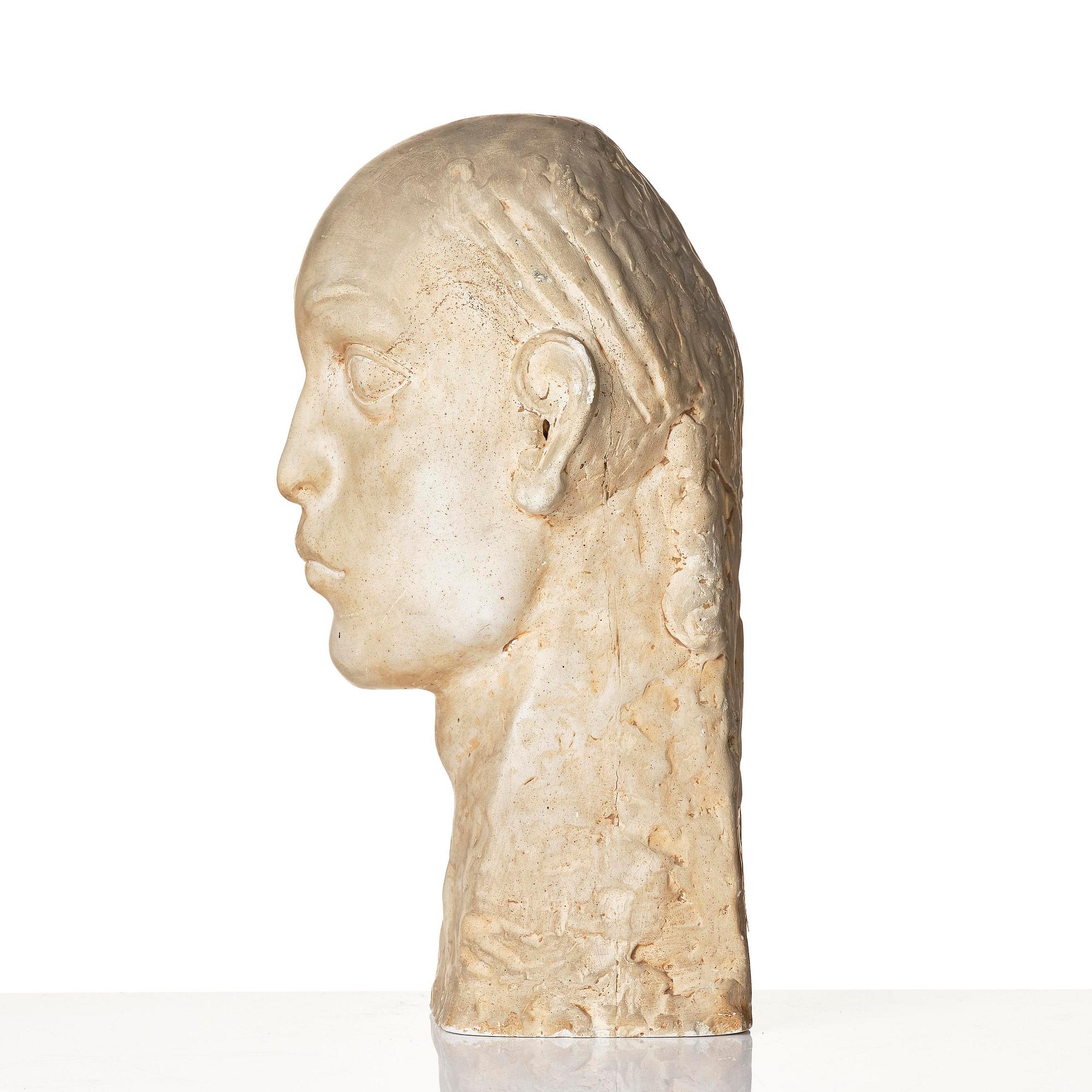Axel Eriksson (19th/20th century), "Dekorativt huvud" ("Decorative Head").