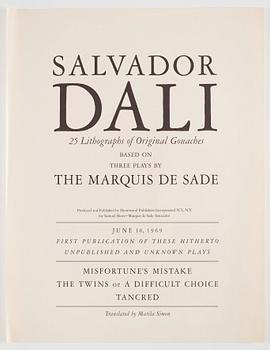 Salvador Dalí, "Three plays by the Marquis de Sade".