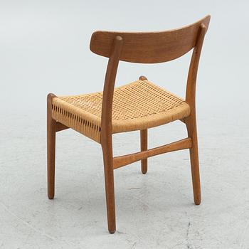 Hans J. Wegner, a 'CH 23 Spisespolen' chair, Carl Hansen & Son, Odense, Denmark.