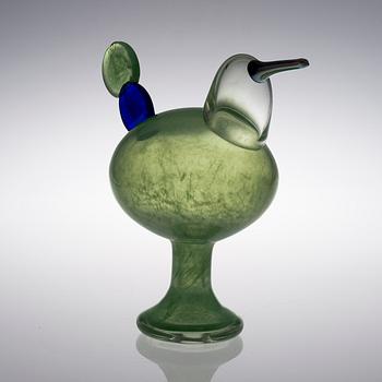 OIVA TOIKKA, A BIRD. Kiikkuri. Signed O. Toikka, Mog Iittala 2015.