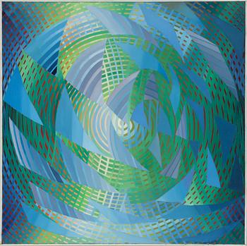 Torsten Esbjörnsson, Composition in Green and Blue.