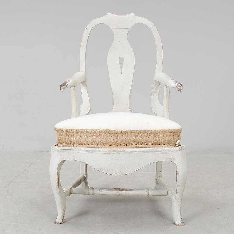 KARMSTOL, rokoko, 1700-talets slut.