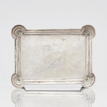 Brahmfeld & Gutruf, smyckeskrin, silver, mitten 1800-talet, Hamburg.