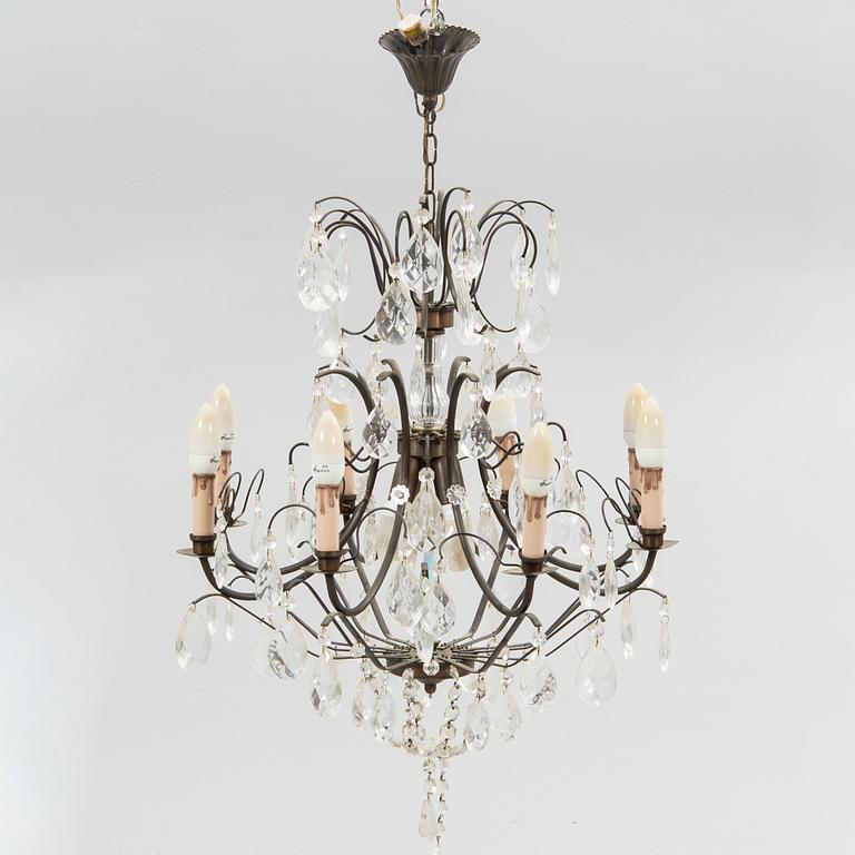 Chandelier, Rococo style, 20th century.