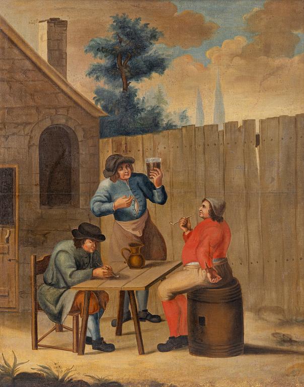 Unknown artist, 18th century, Outside the inn.