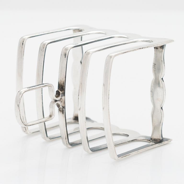 Atkin Brothers, toastrack, sterlingsilver, Sheffield, England 1936.