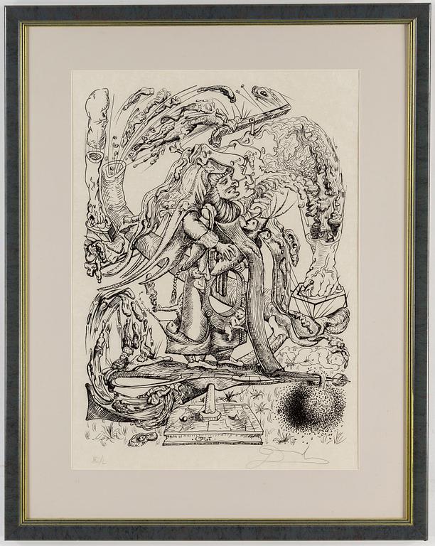 SALVADOR DALI, lithograph, 1973, signed and numbered XL/L.