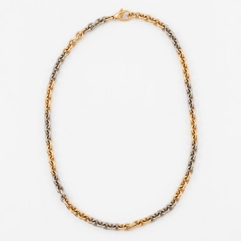 Necklace 18K gold and white gold, Jan Hellströmer.