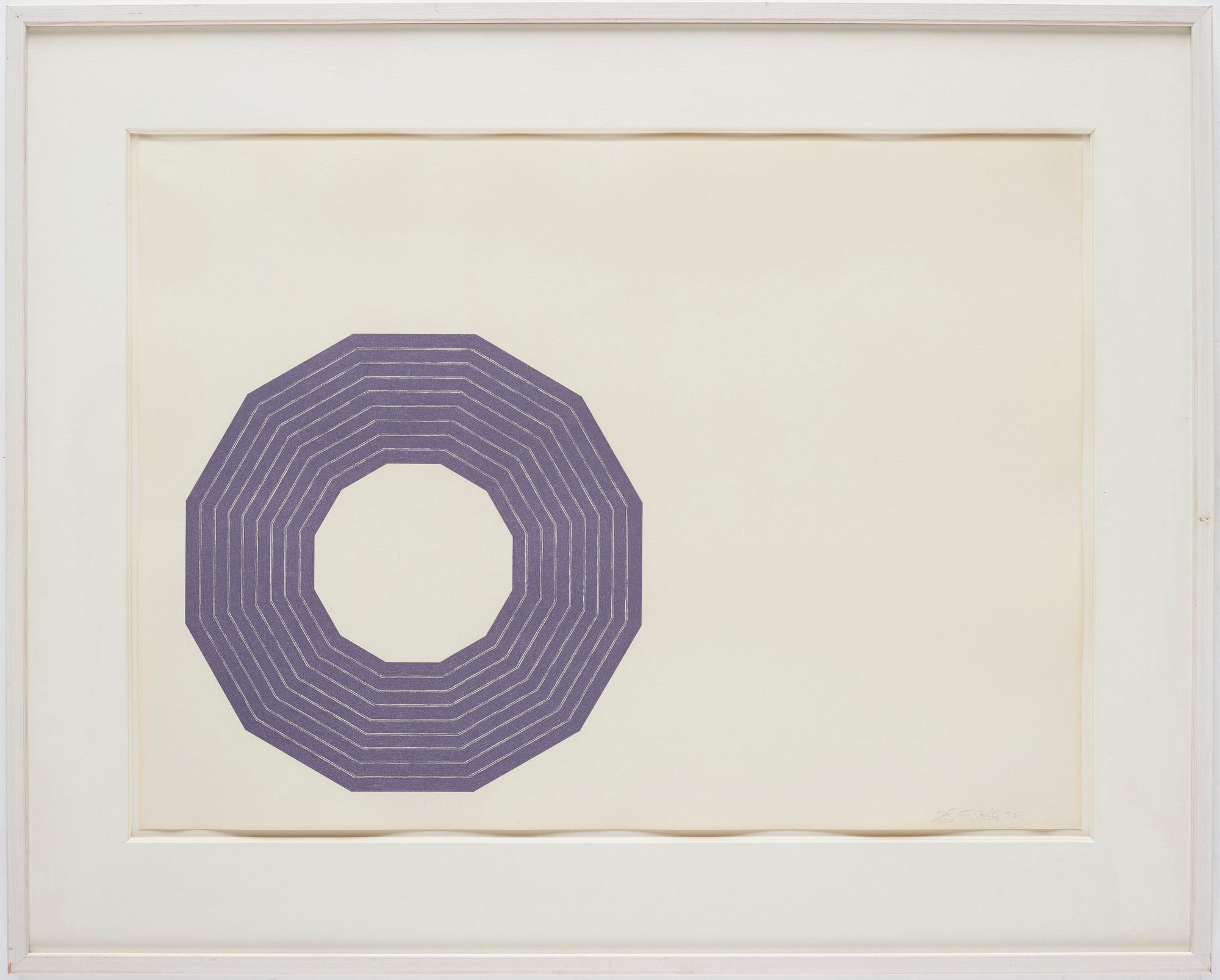 Frank Stella, "Kay Bearman" ur "Purple Series".