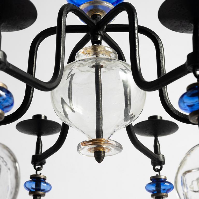 Erik Höglund, Chandelier, Boda Smide, second half of the 20th century.